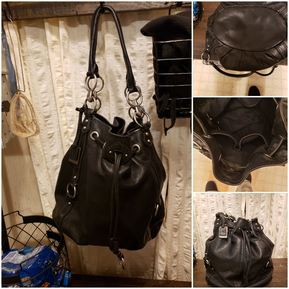 Black Frye large handbag